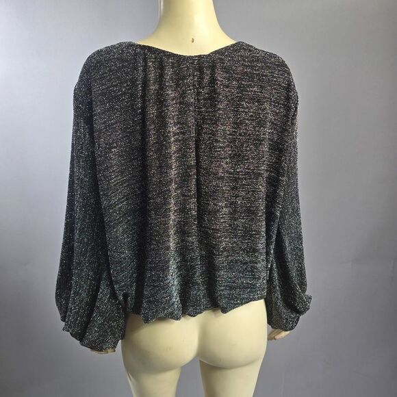 Julian Chang Small Elegant Black Women's Top R15 - Picture 3 of 6